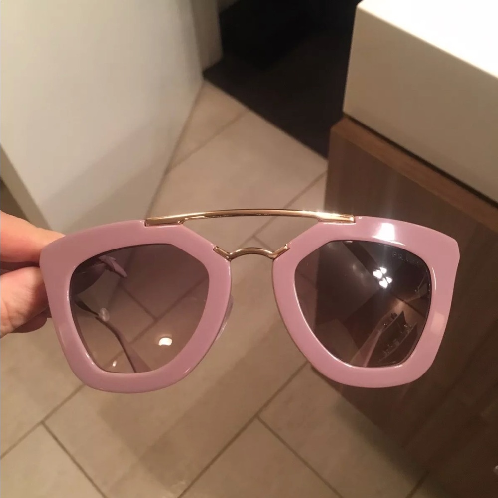 Prada Opal Matte Pink Sunglasses 49mm MSRP $495
